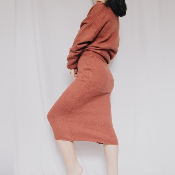 NWOT Need Supply Stelen Midi Knit Skirt - Picture 1 of 9